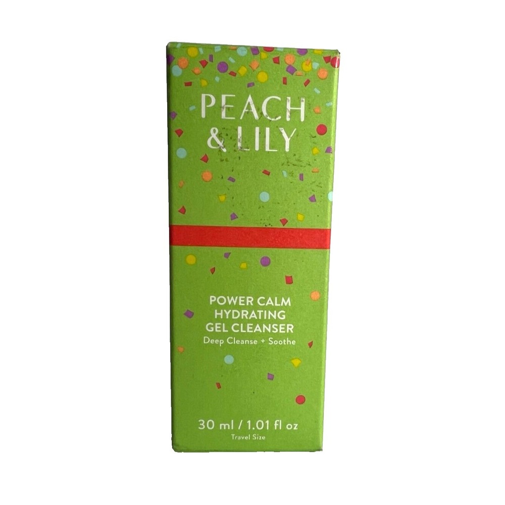 Peach & Lily Power Calm Hydrating Gel Cleanser Travel Size 1.01 fl oz New
